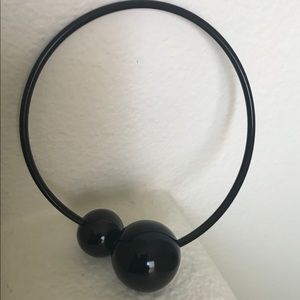 bebe Elegant Black Beaded Necklace